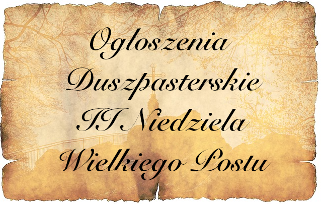 III Niedziela Wielkiego Postu 12.03.2023.