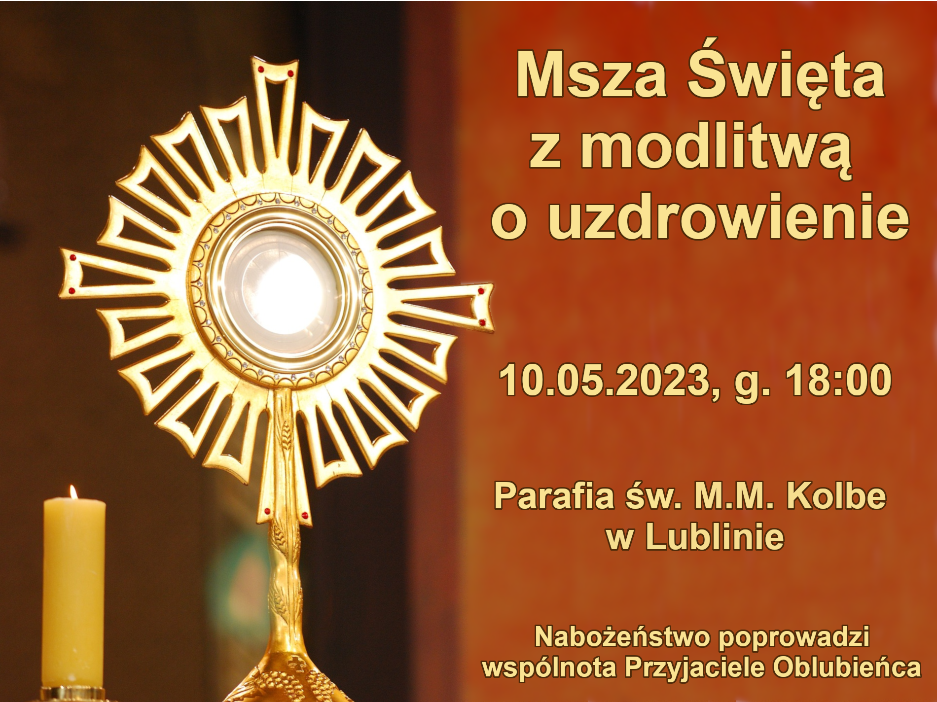 Msza Święta z modlitwą o uzdrowienie