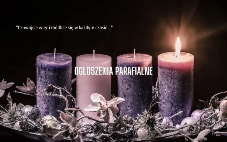 INTENCJE MSZALNE- I NIEDZIELA ADWENTU